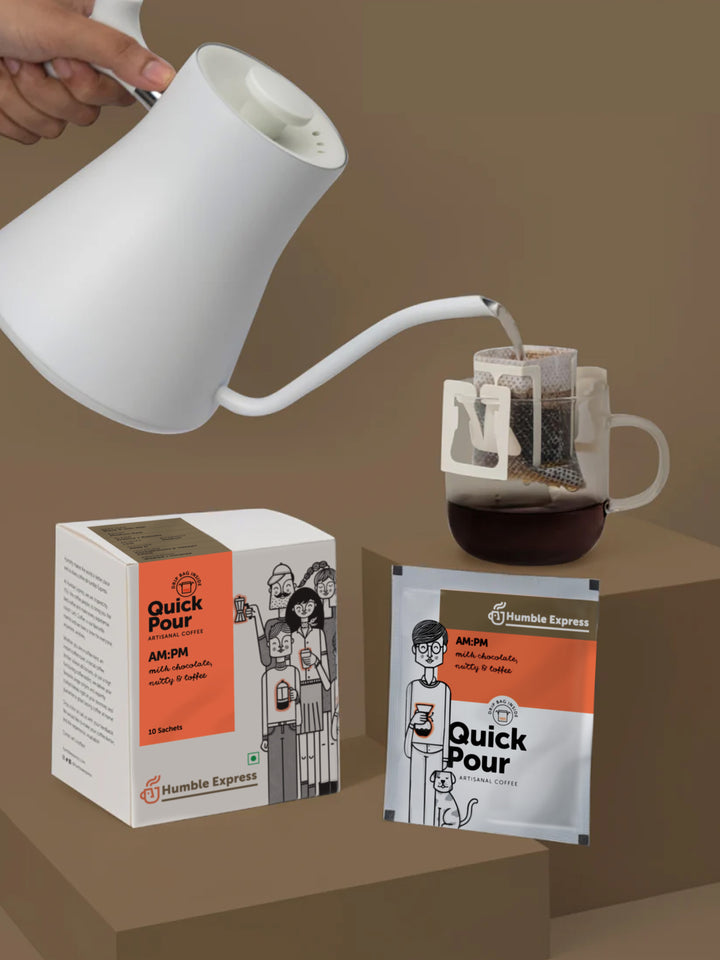 AM : PM | Medium-Dark Roast | Quick Pour Coffee