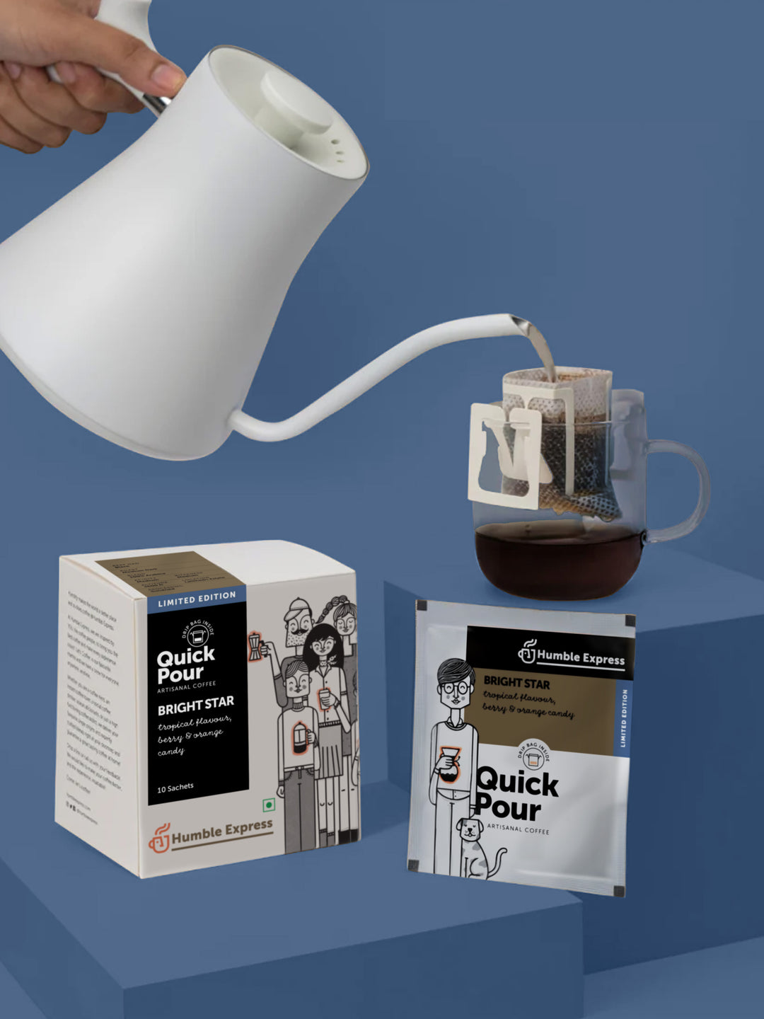 Bright Star | Medium-Dark Roast | Quick Pour Coffee