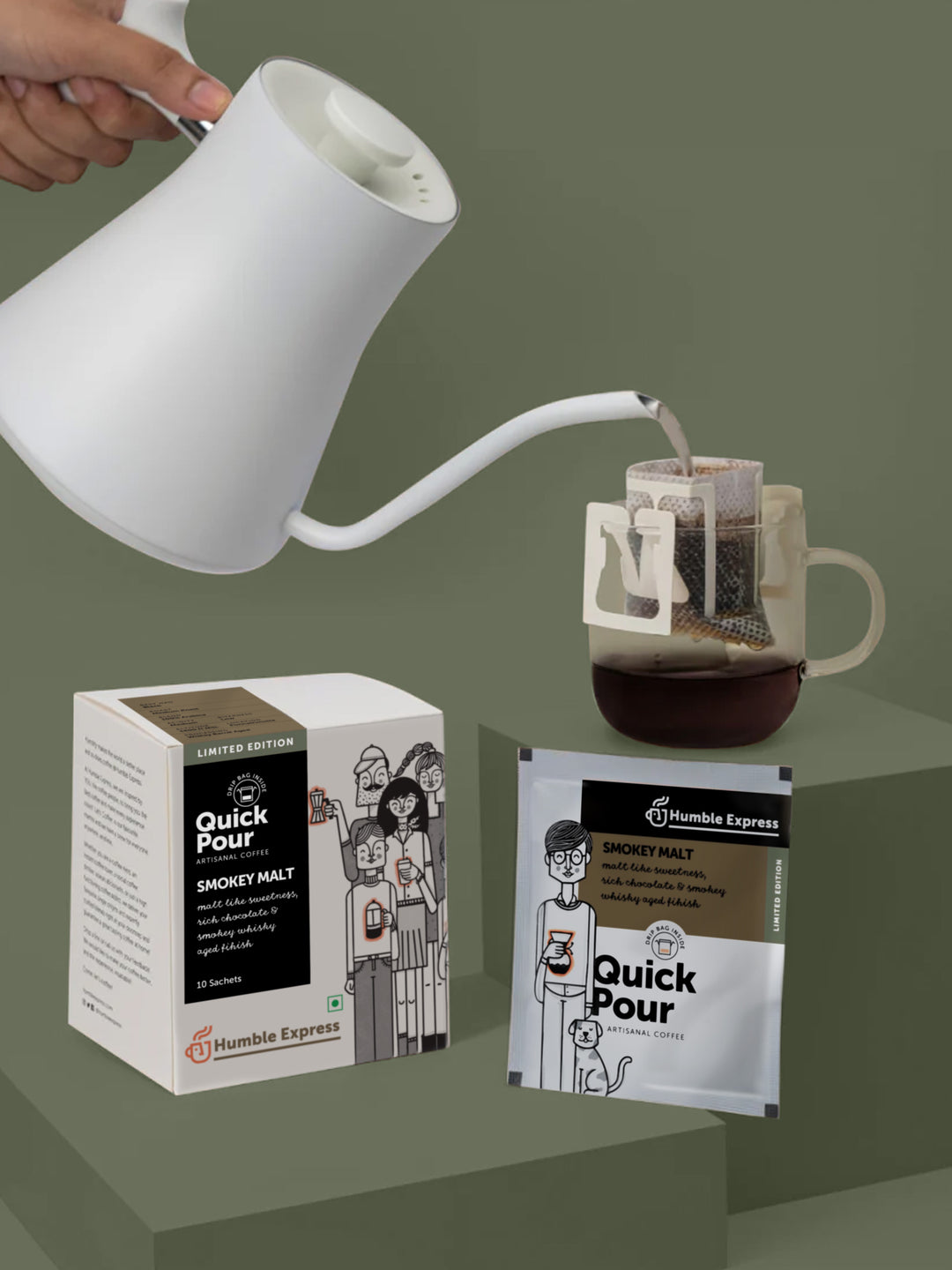 Smokey Malt | Medium Roast | Quick Pour Coffee